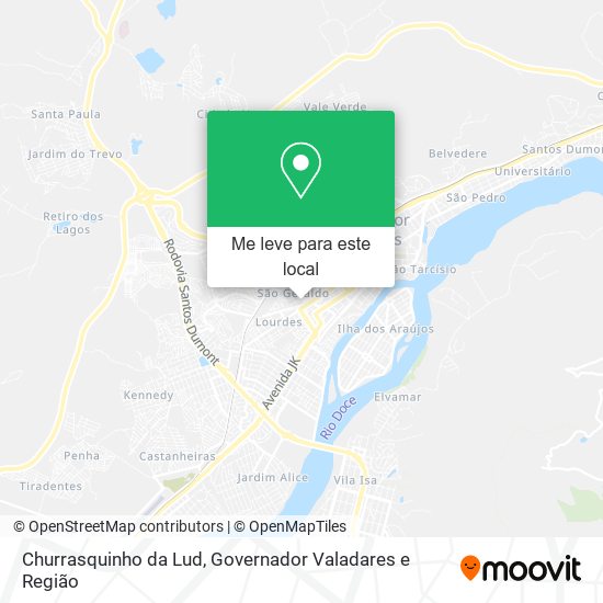 Churrasquinho da Lud mapa