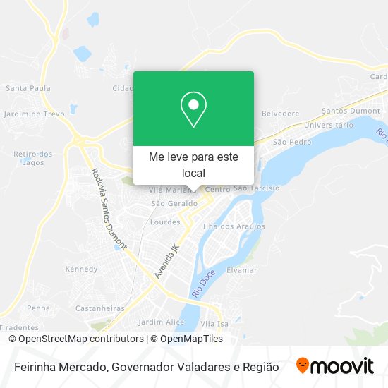 Feirinha Mercado mapa