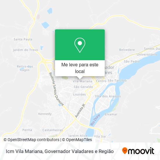 Icm Vila Mariana mapa