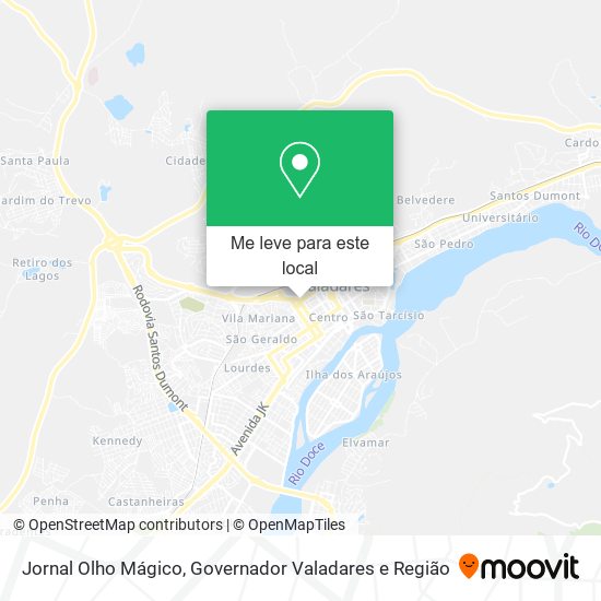 Jornal Olho Mágico mapa