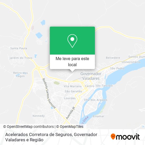 Acelerados Corretora de Seguros mapa