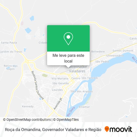 Roça da Omandina mapa