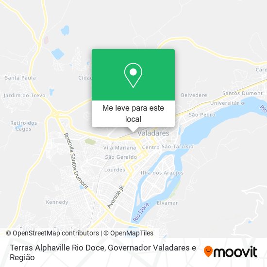 Terras Alphaville Rio Doce mapa