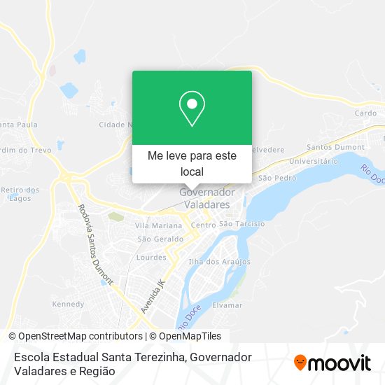 Escola Estadual Santa Terezinha mapa