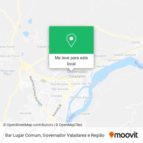 Bar Lugar Comum mapa