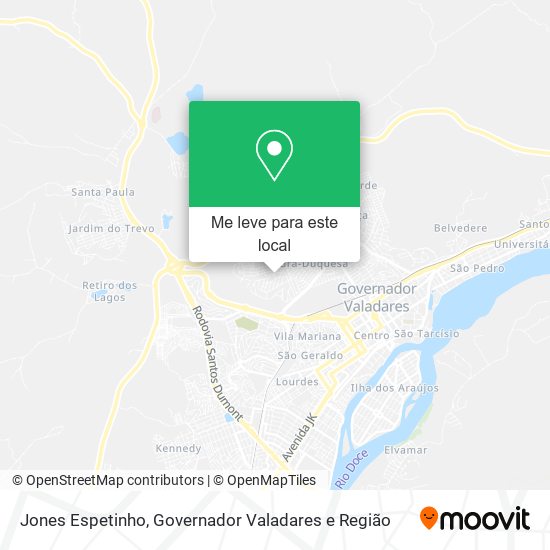 Jones Espetinho mapa
