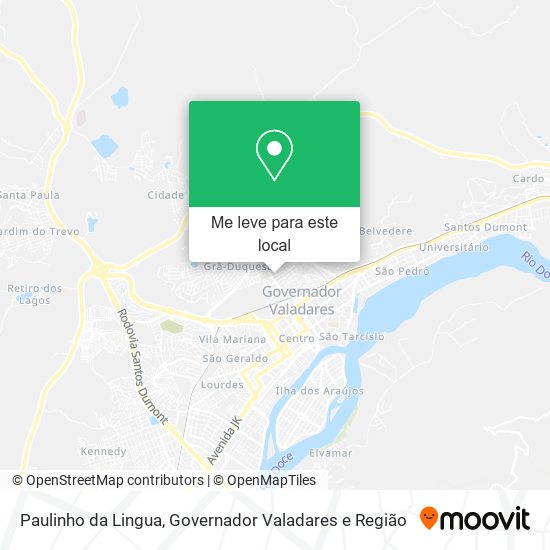 Paulinho da Lingua mapa