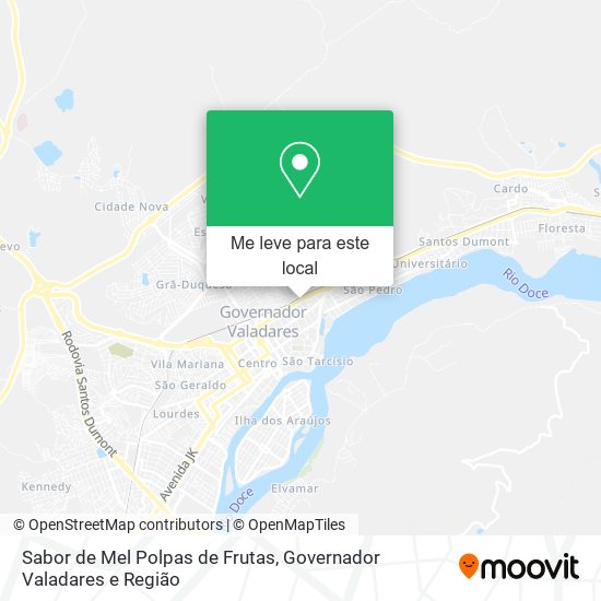 Sabor de Mel Polpas de Frutas mapa