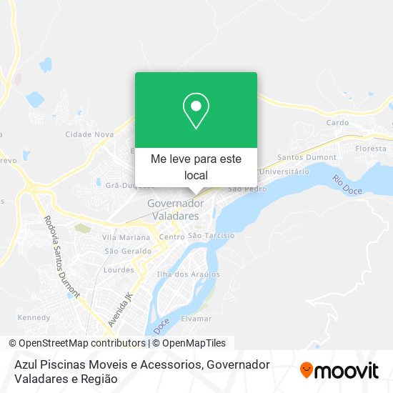 Azul Piscinas Moveis e Acessorios mapa