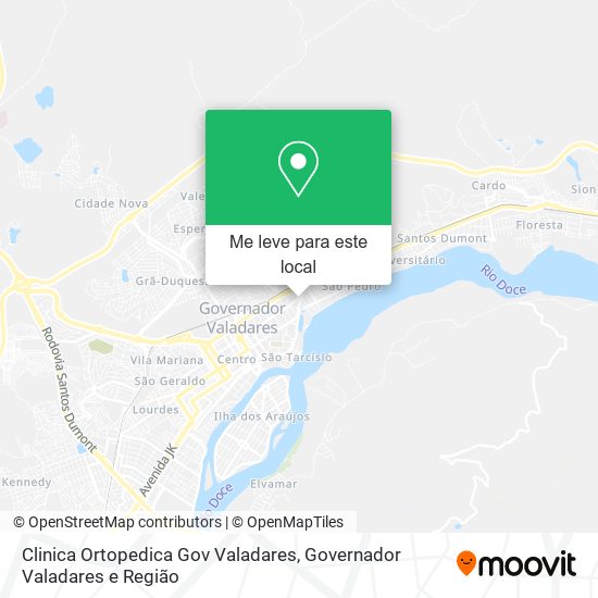 Clinica Ortopedica Gov Valadares mapa
