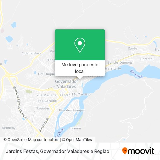 Jardins Festas mapa