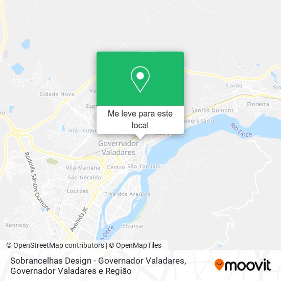Sobrancelhas Design - Governador Valadares mapa