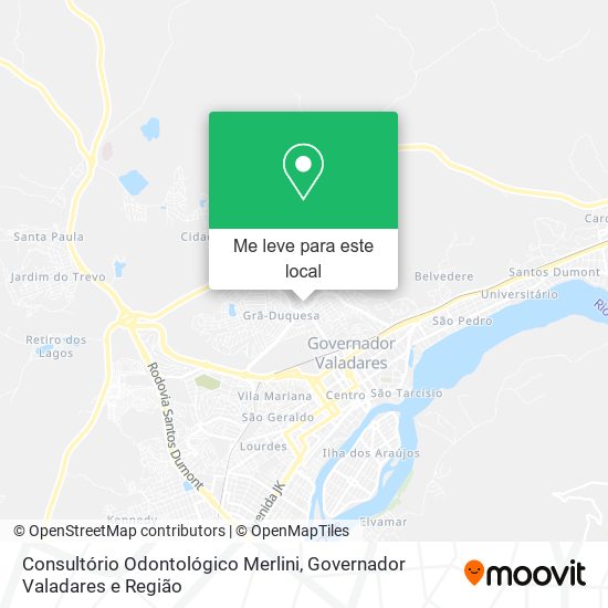 Consultório Odontológico Merlini mapa
