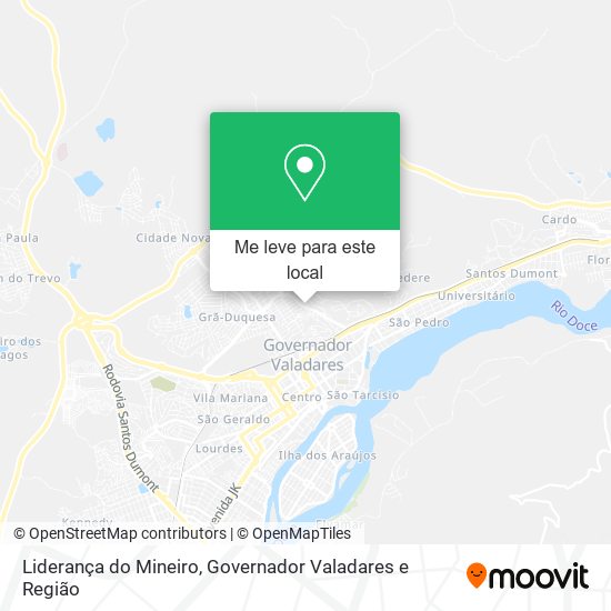 Liderança do Mineiro mapa