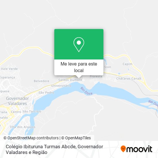 Colégio Ibituruna Turmas Abcde mapa