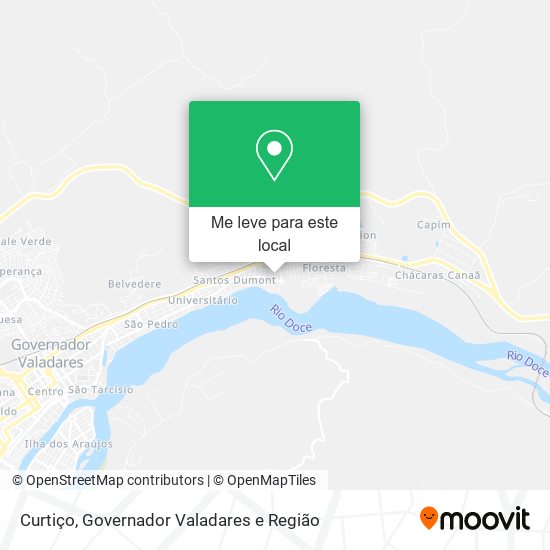Curtiço mapa