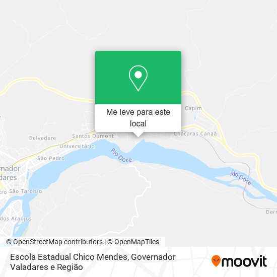 Escola Estadual Chico Mendes mapa