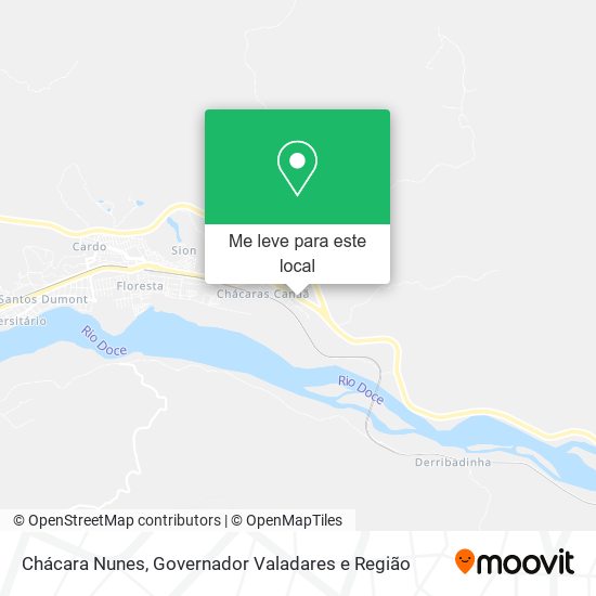 Chácara Nunes mapa
