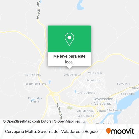 Cervejaria Malta mapa