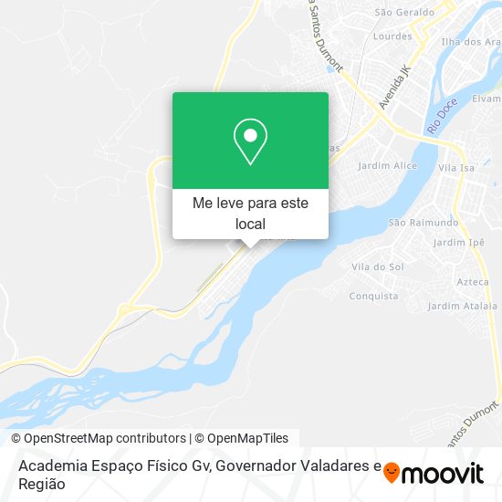 Academia Espaço Físico Gv mapa