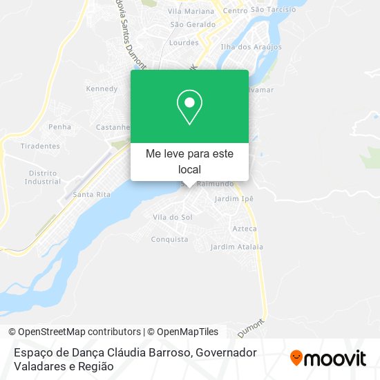 Espaço de Dança Cláudia Barroso mapa