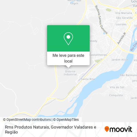 Rms Produtos Naturais mapa