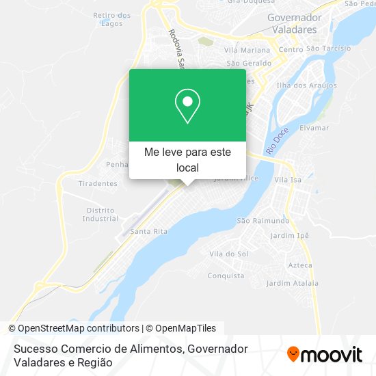 Sucesso Comercio de Alimentos mapa