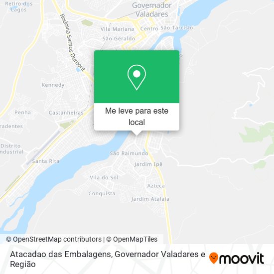 Atacadao das Embalagens mapa
