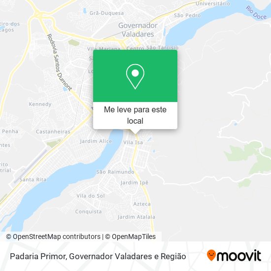 Padaria Primor mapa
