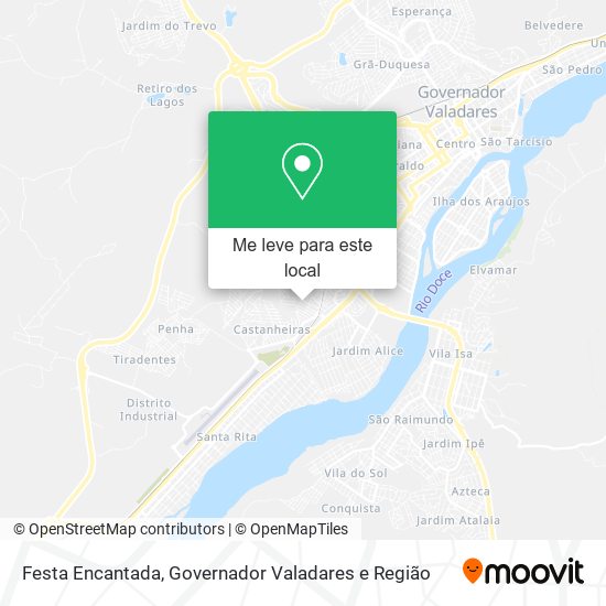 Festa Encantada mapa