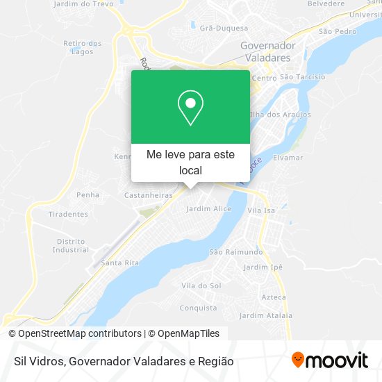 Sil Vidros mapa