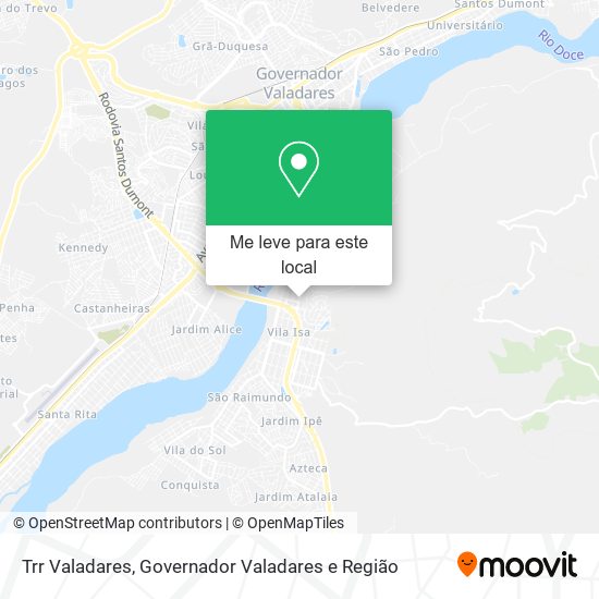 Trr Valadares mapa