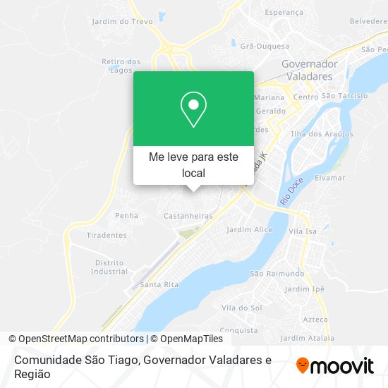 Comunidade São Tiago mapa