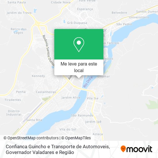 Confianca Guincho e Transporte de Automoveis mapa