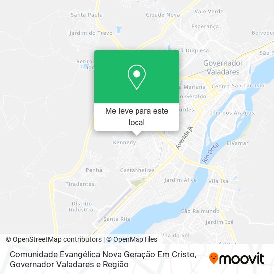 Comunidade Evangélica Nova Geração Em Cristo mapa