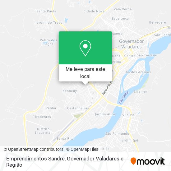 Emprendimentos Sandre mapa