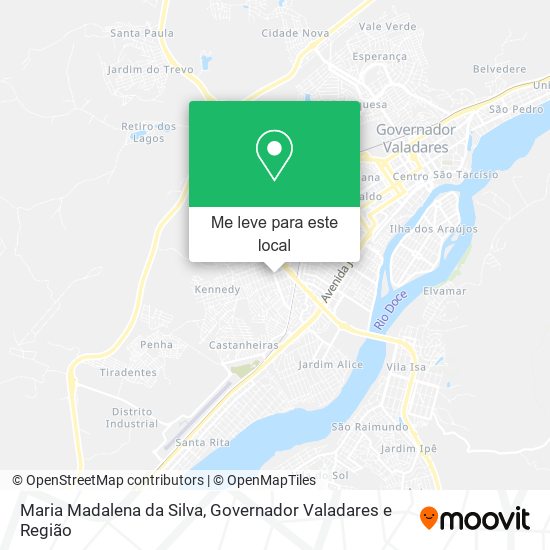 Maria Madalena da Silva mapa