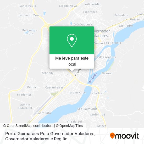 Porto Guimaraes Polo Governador Valadares mapa