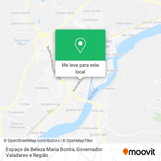 Espaço de Beleza Maria Bonita mapa