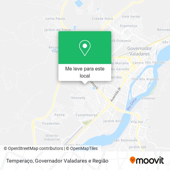 Temperaço mapa