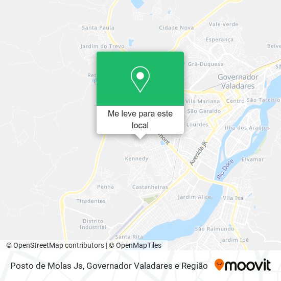 Posto de Molas Js mapa