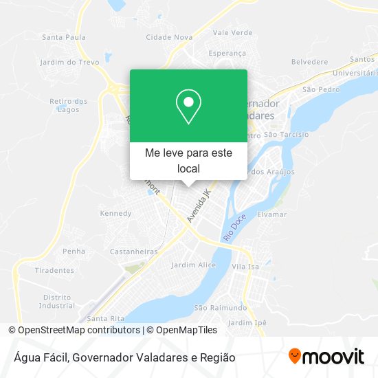 Água Fácil mapa
