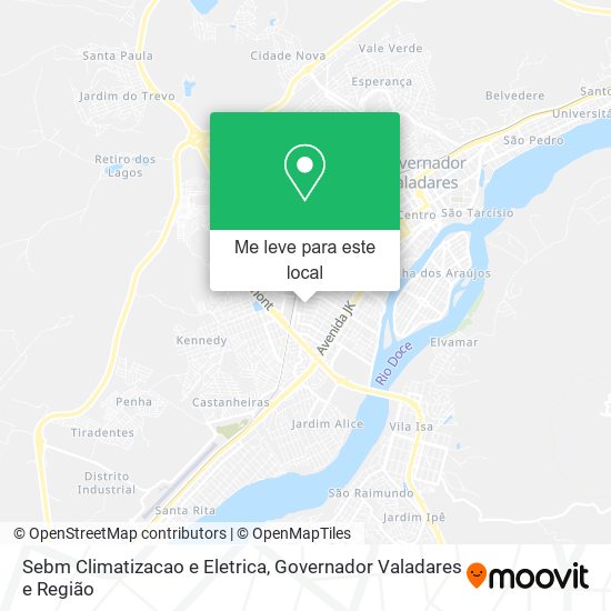 Sebm Climatizacao e Eletrica mapa