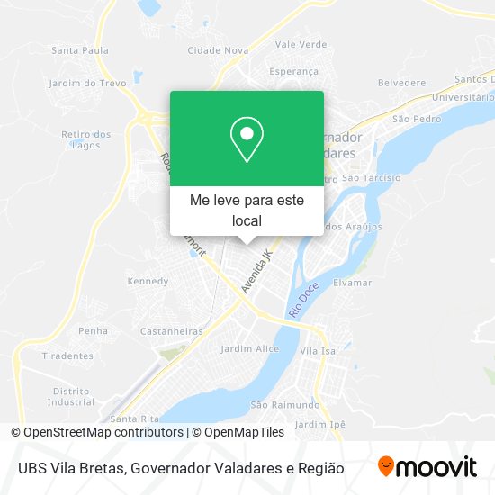 UBS Vila Bretas mapa