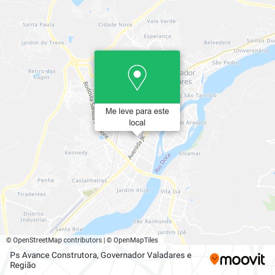 Ps Avance Construtora mapa