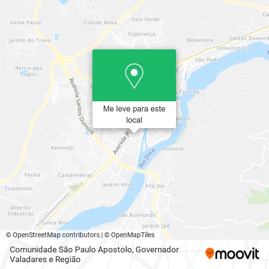 Comunidade São Paulo Apostolo mapa
