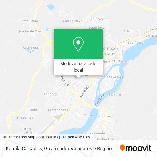 Kamila Calçados mapa