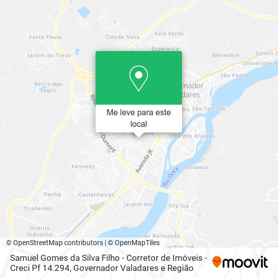 Samuel Gomes da Silva Filho - Corretor de Imóveis - Creci Pf 14.294 mapa