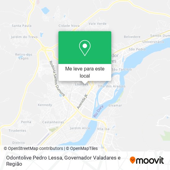 Odontolive Pedro Lessa mapa