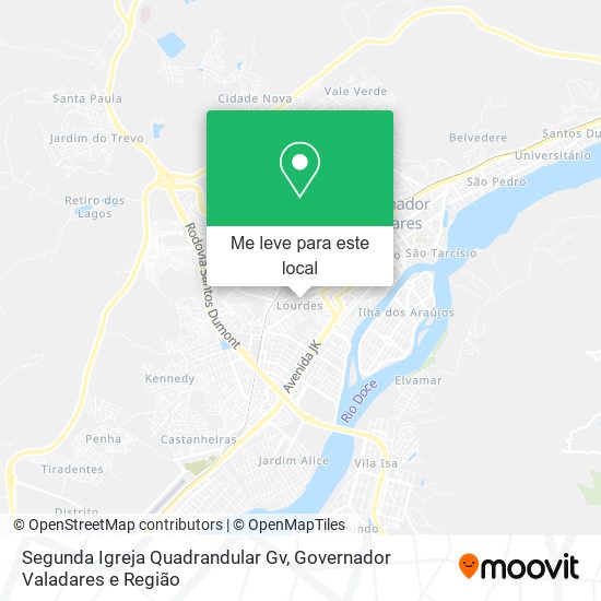 Segunda Igreja Quadrandular Gv mapa